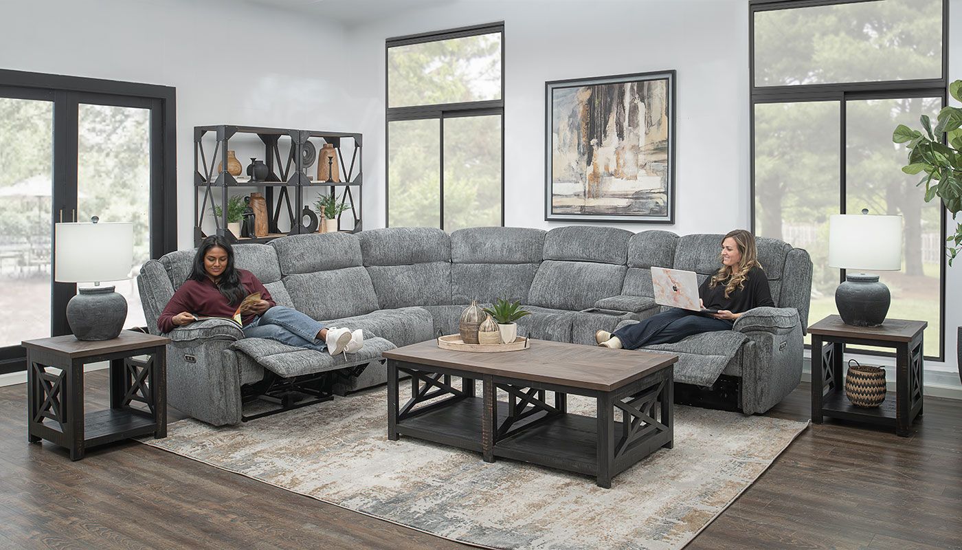 Elena 6pc. Grey Sectional
