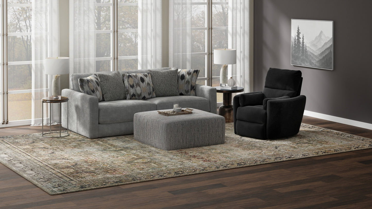 Alice Grey Sofa, Loveseat & Ottoman