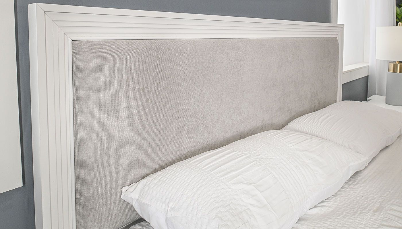Walker White King Bed