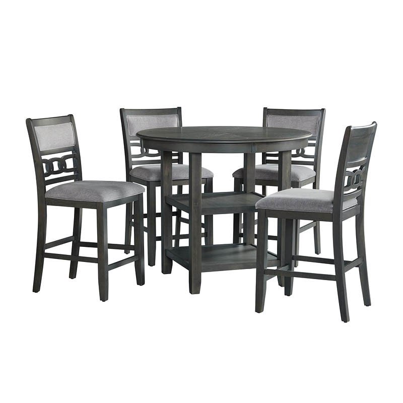 Amber Counter Grey 5pc Dining Set