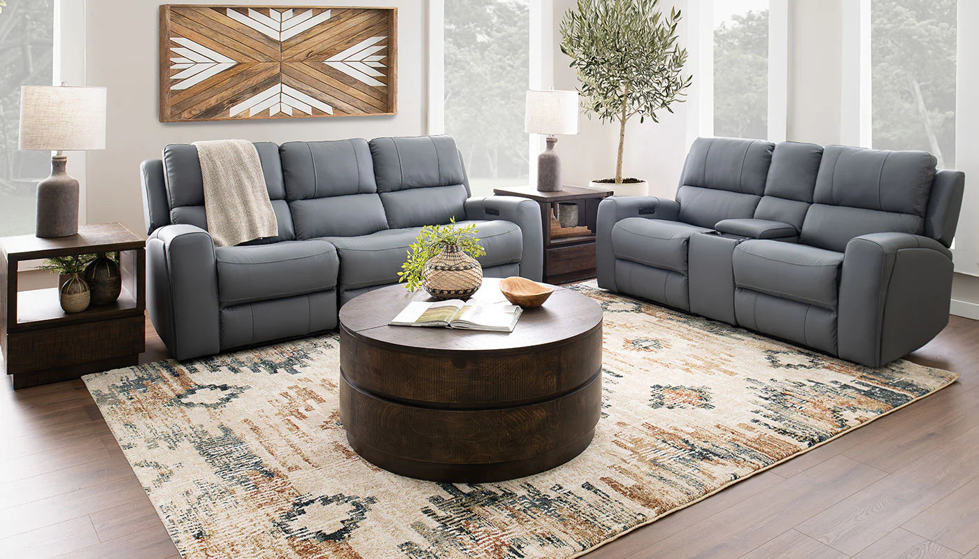 Declan Blue/Grey Sofa