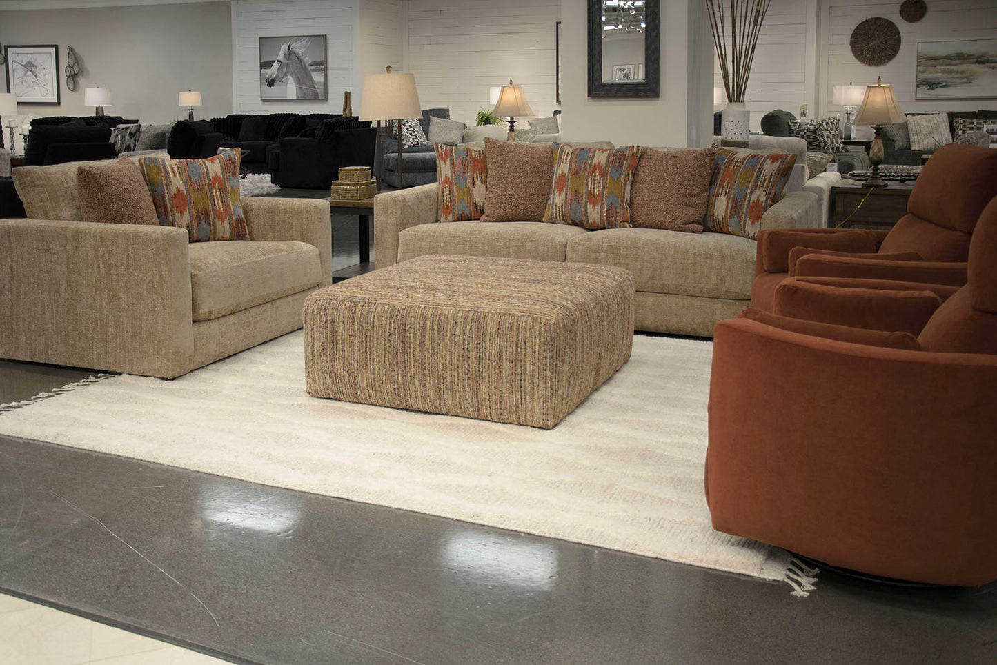 Alice Brown Sofa, Loveseat & Ottoman