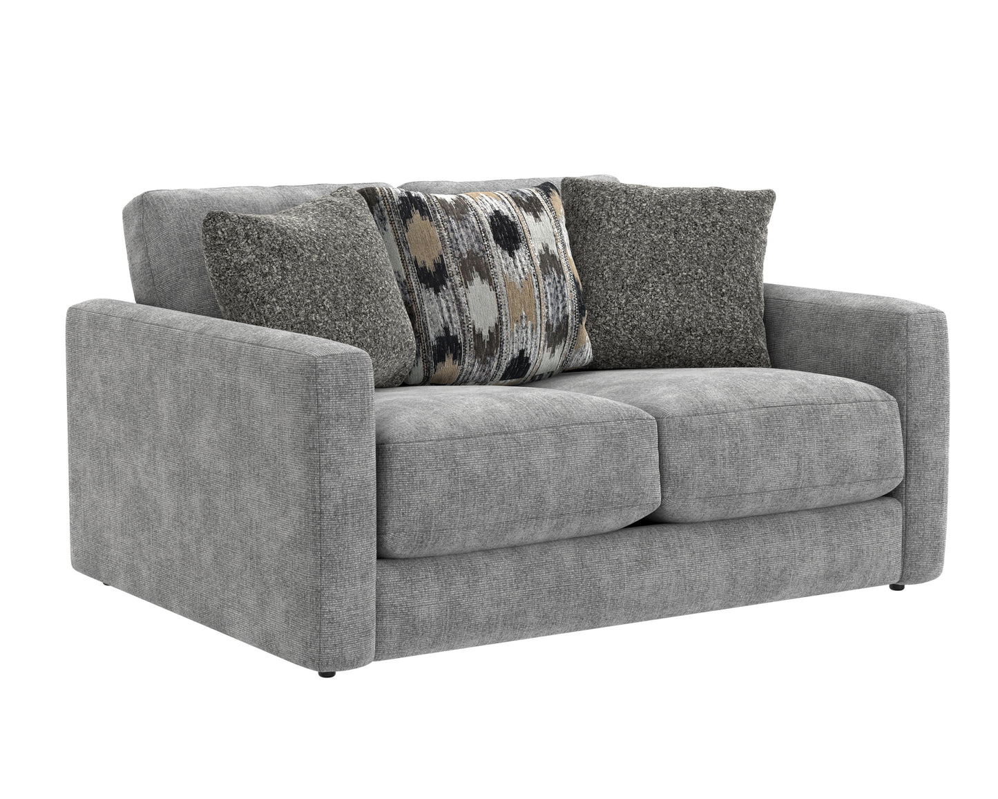 Alice Grey Sofa, Loveseat & Ottoman