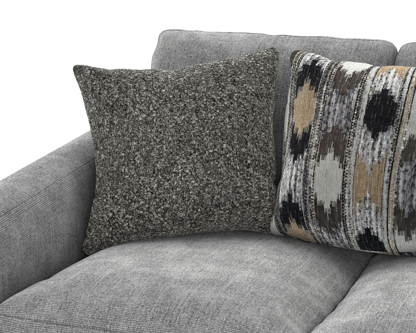Alice Grey Sofa, Loveseat & Ottoman