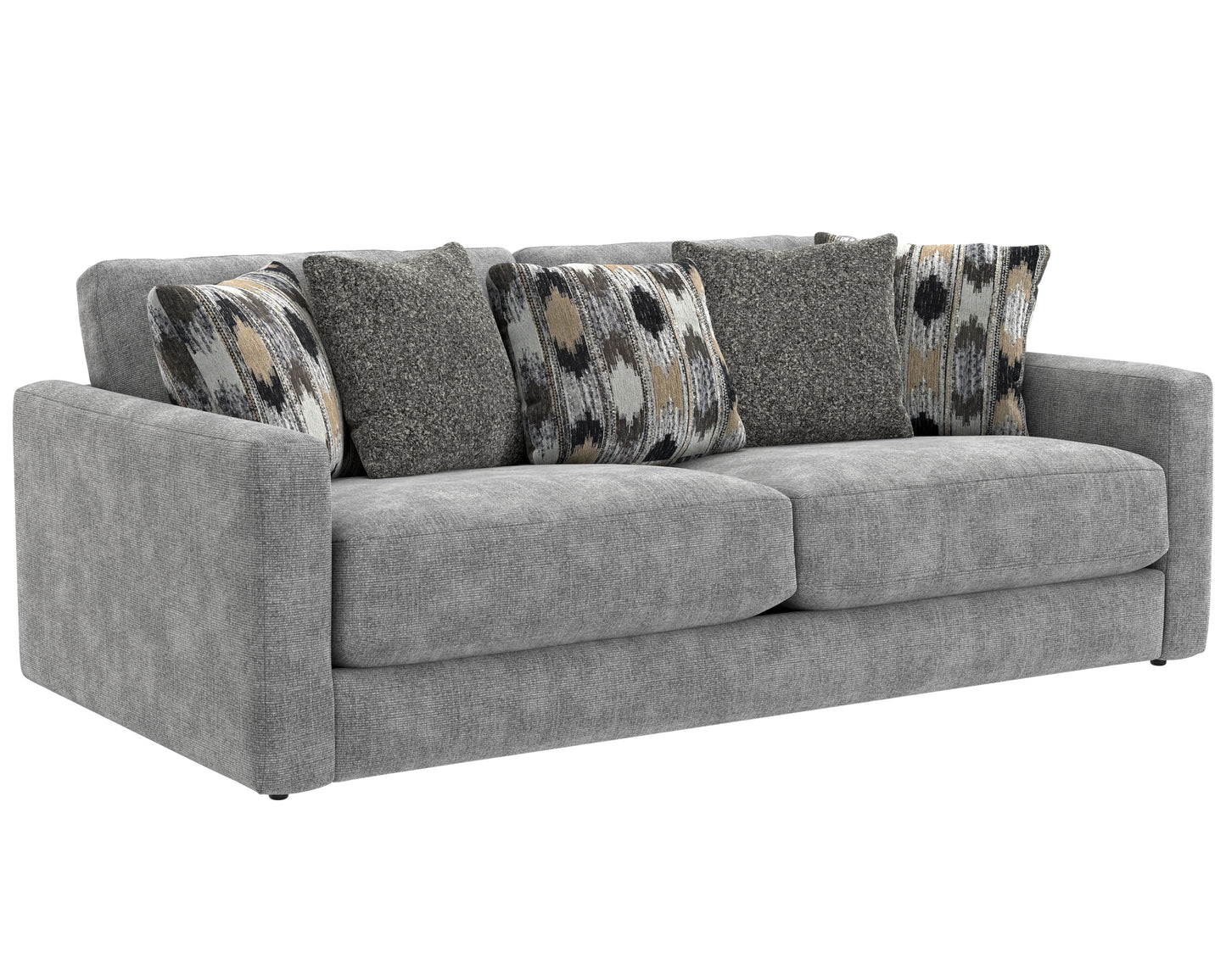 Alice Grey Sofa, Loveseat & Ottoman
