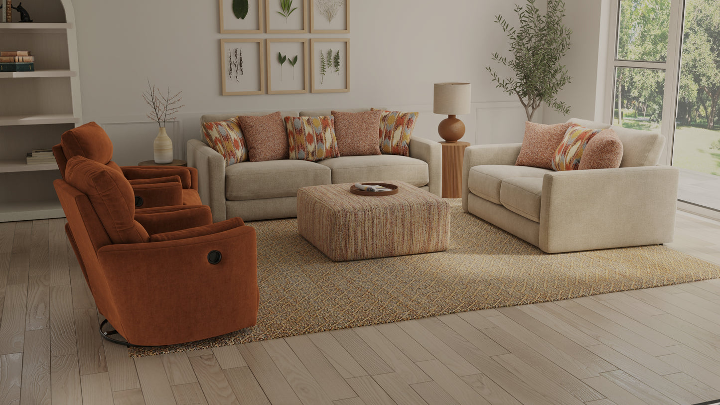 Alice Brown Sofa, Loveseat & Ottoman