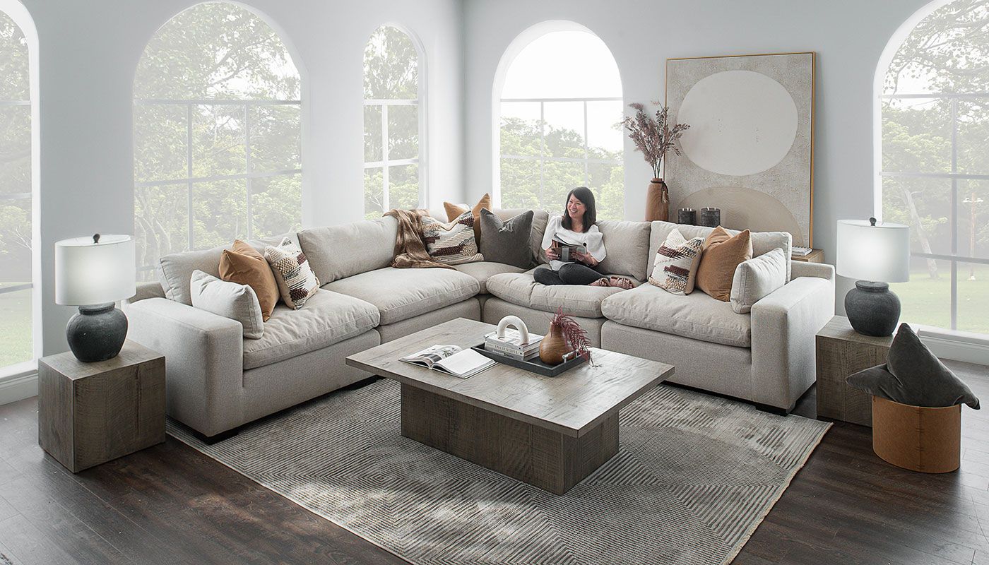 Colin Fabric 5pc. Sectional