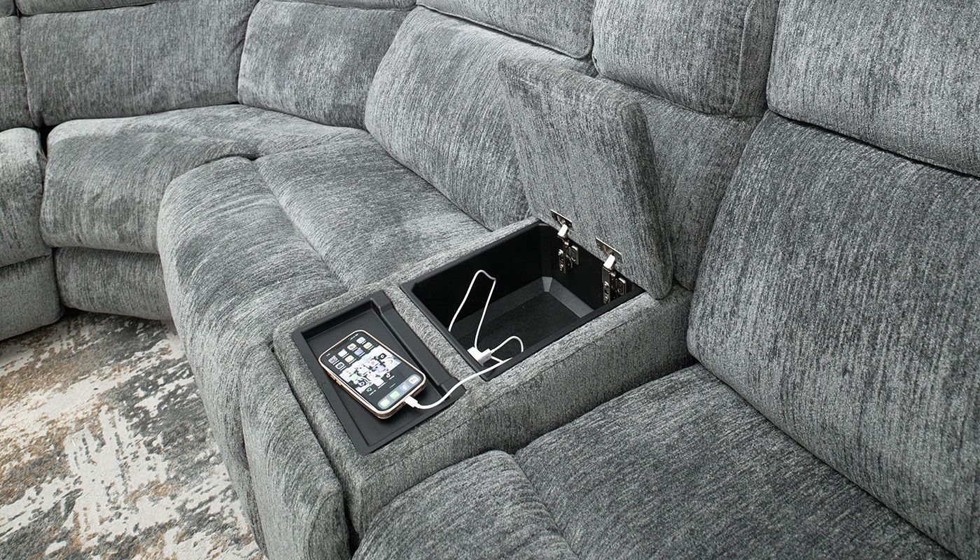 Elena 6pc. Grey Sectional
