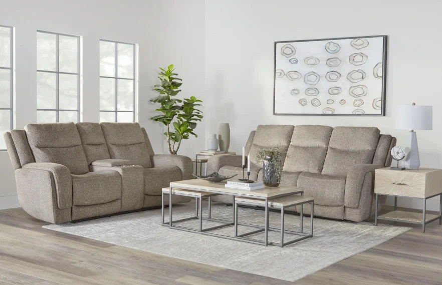 Frances Sofa & Loveseat Heat/Massage