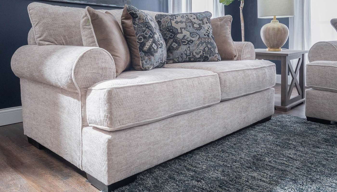 Memphis Beige Sofa & Loveseat