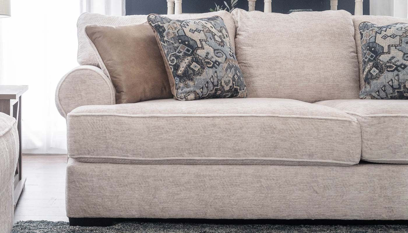 Memphis Beige Sofa & Loveseat