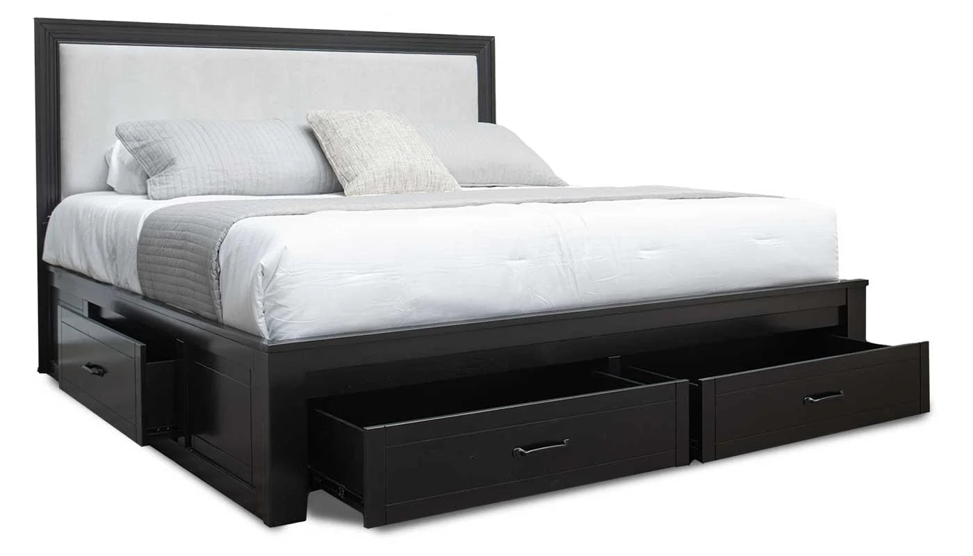 Walker Black Queen Bed