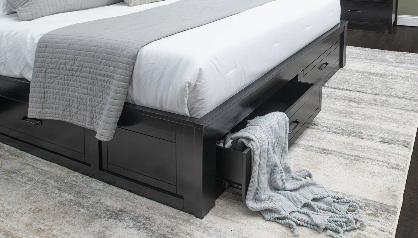 Walker Black King Bed