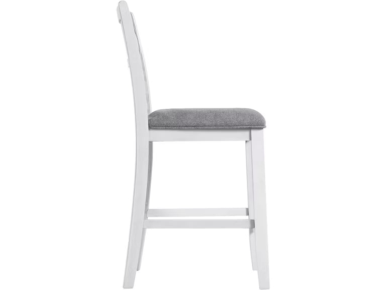 Amber Counter White 5pc Dining Set