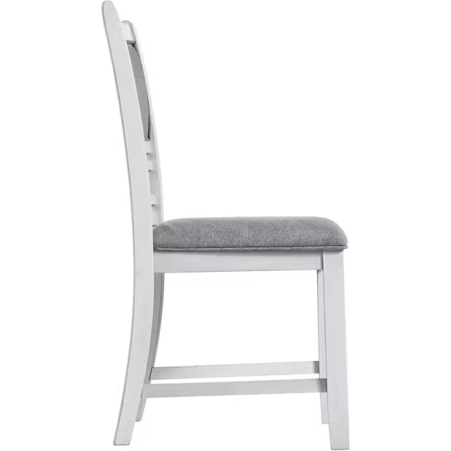 Amber White 5pc Dining Set