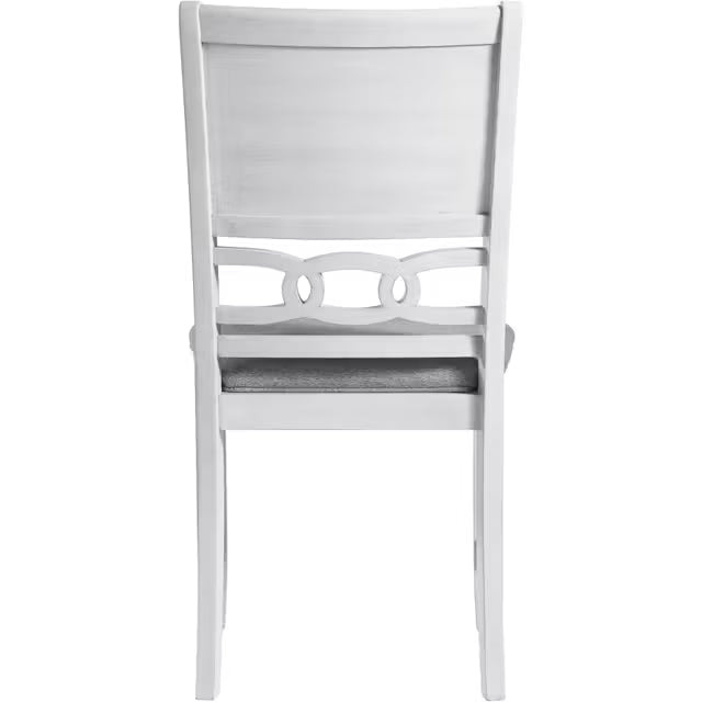 Amber White 5pc Dining Set