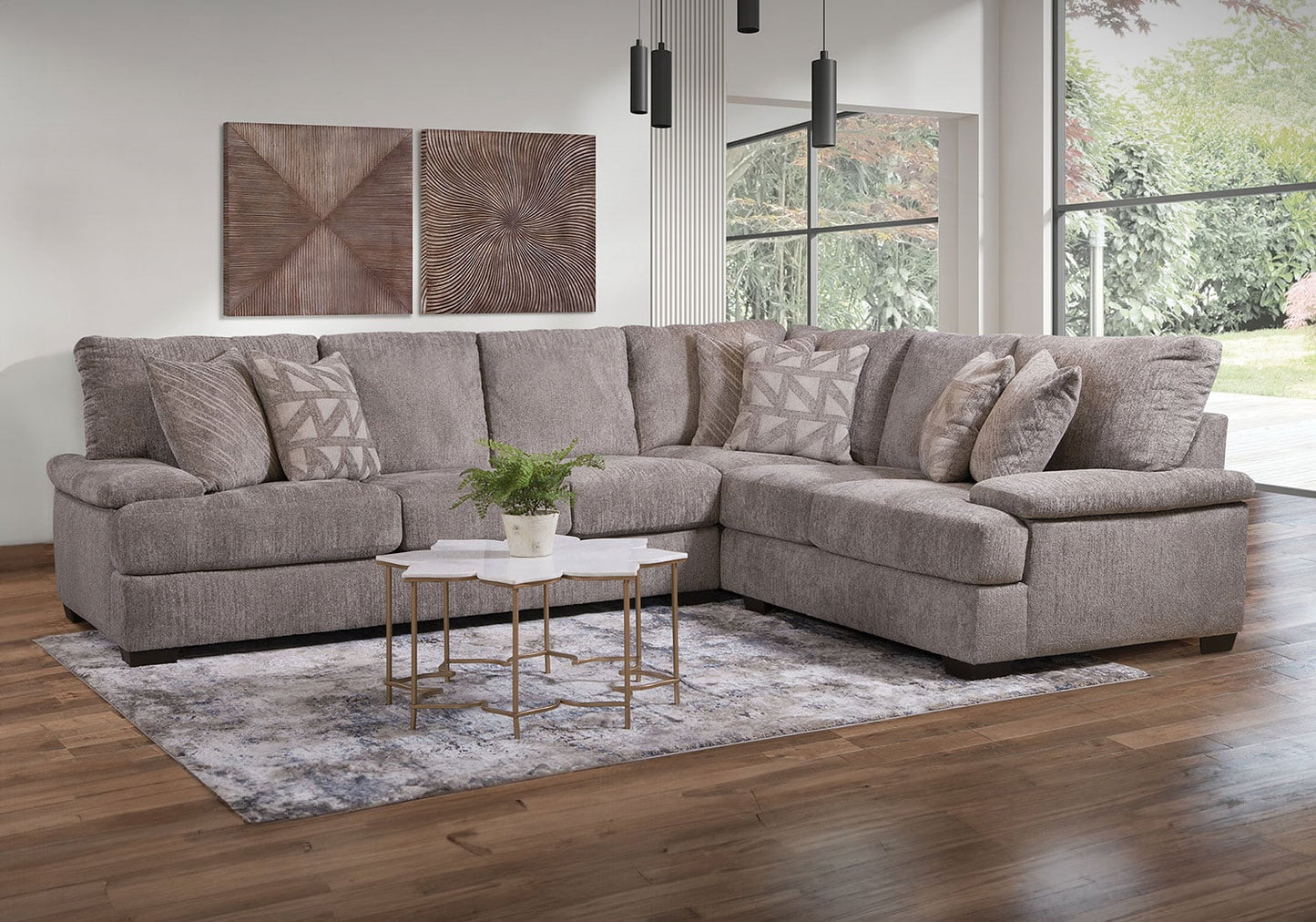 Vegas Cement 2pc. Sectional