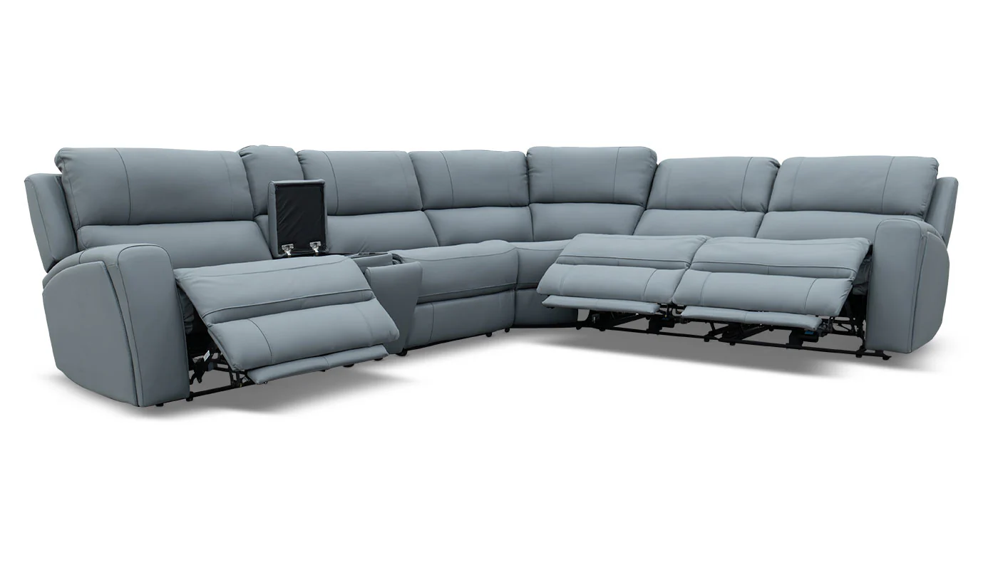 Grayson Blue/Grey 6pc. Sectional