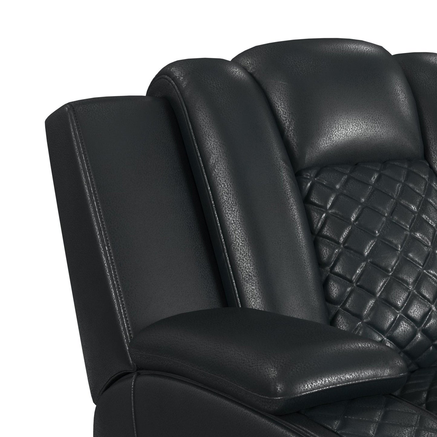 Carly Pebble Black Sofa & Loveseat