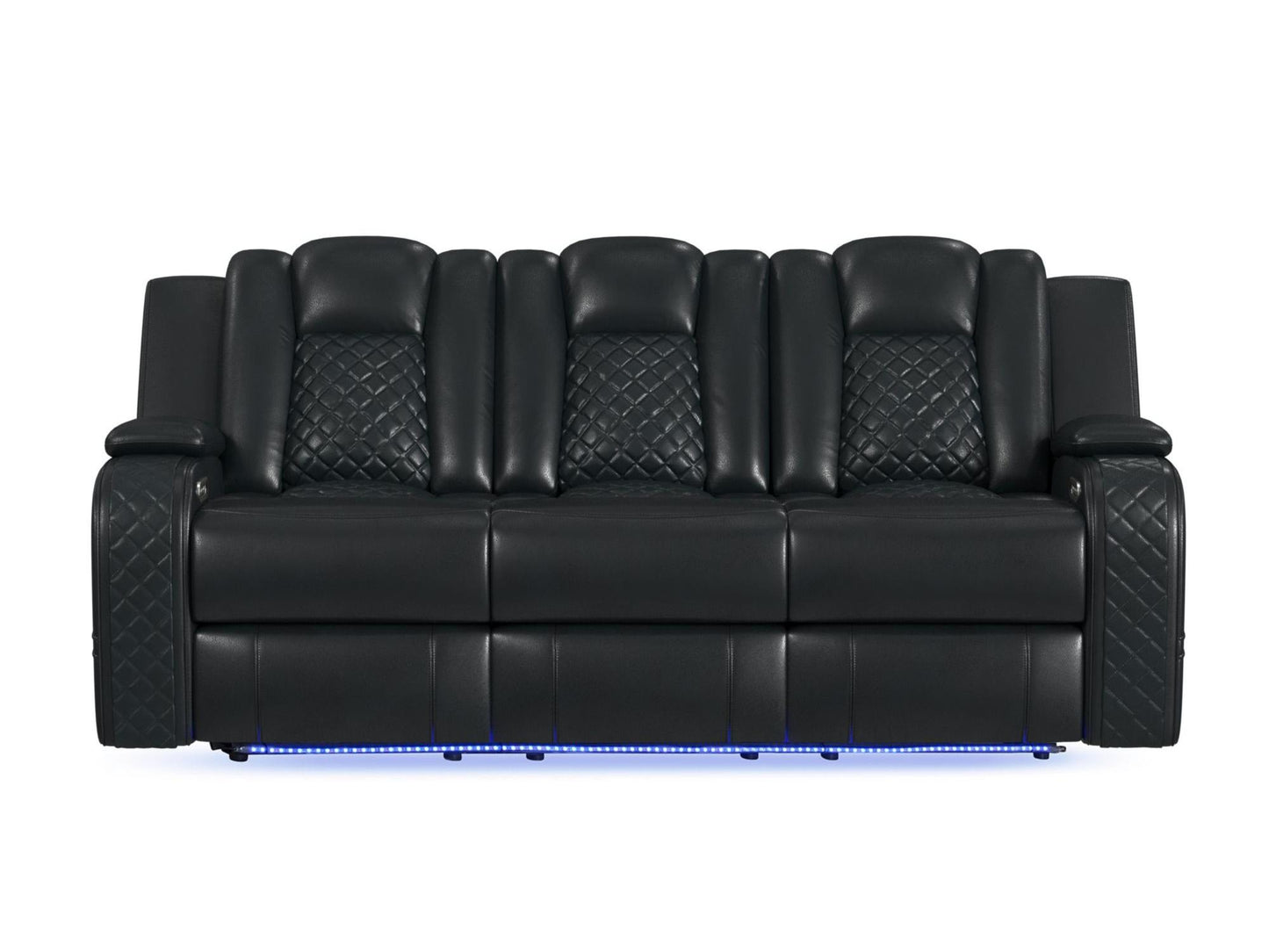 Carly Pebble Black Sofa & Loveseat