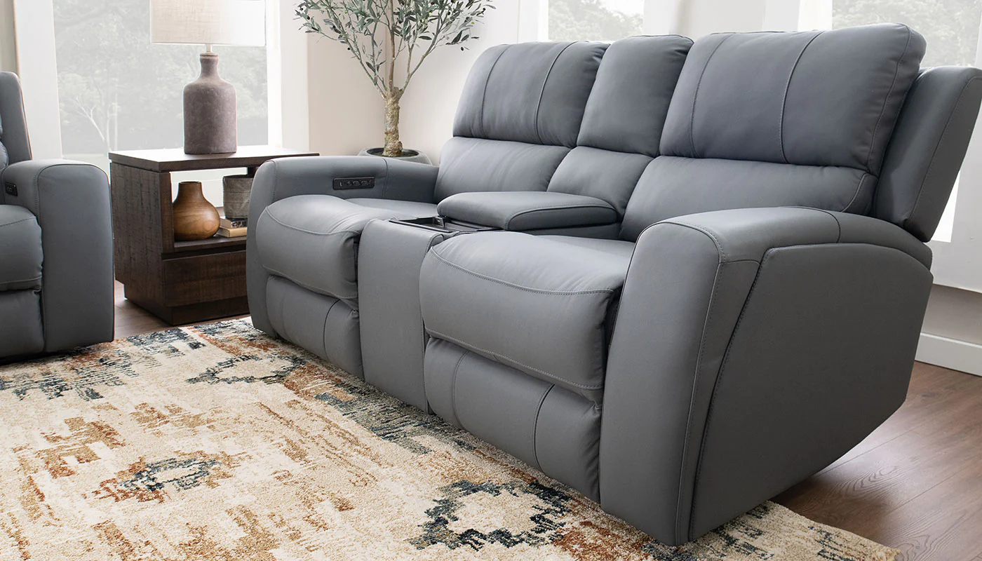 Declan Blue/Grey Sofa & Loveseat