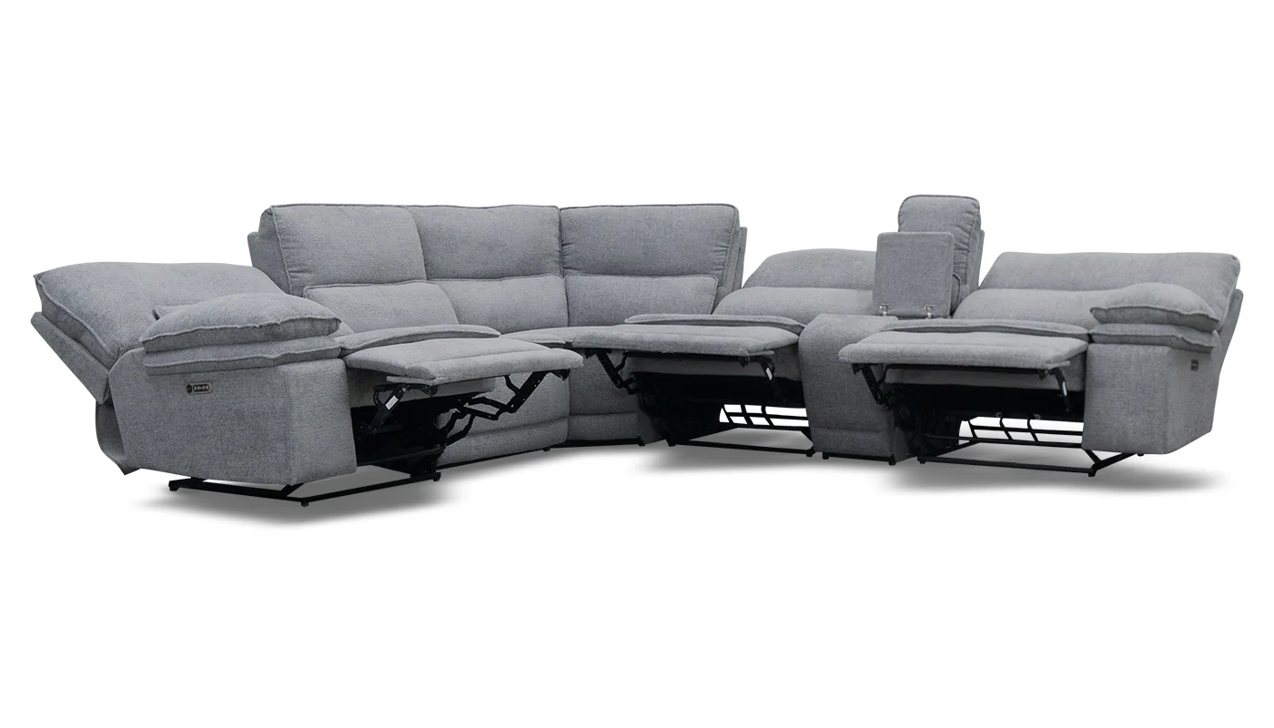 Braxton Dark Grey 6pc. Sectional