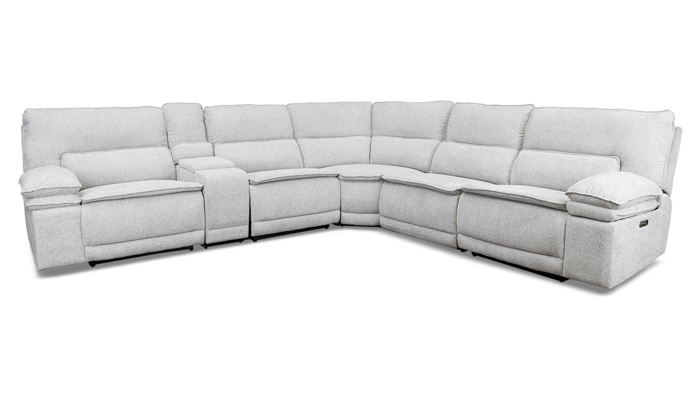 Braxton Light Grey 6pc. Sectional