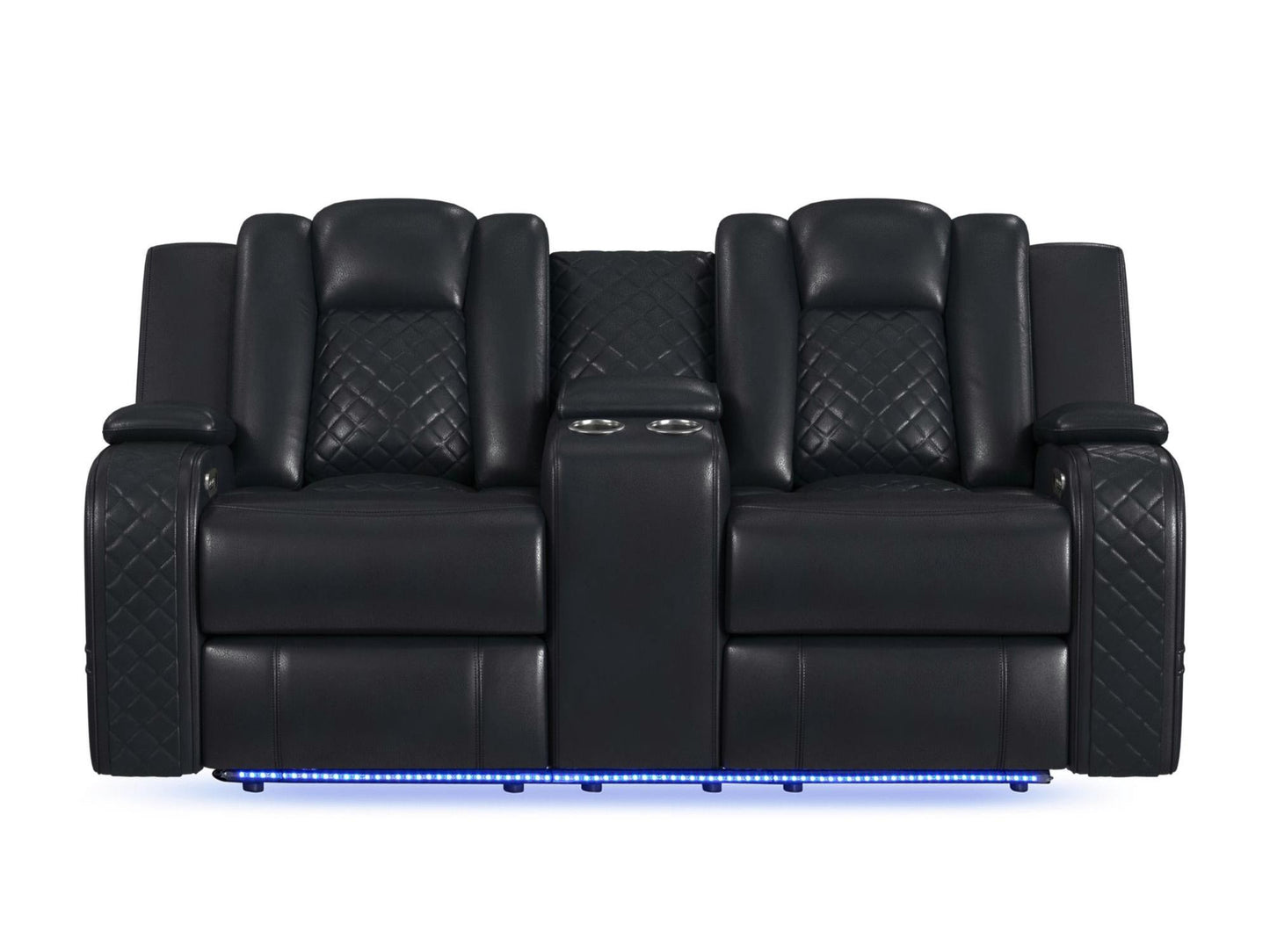 Carly Pebble Black Sofa & Loveseat