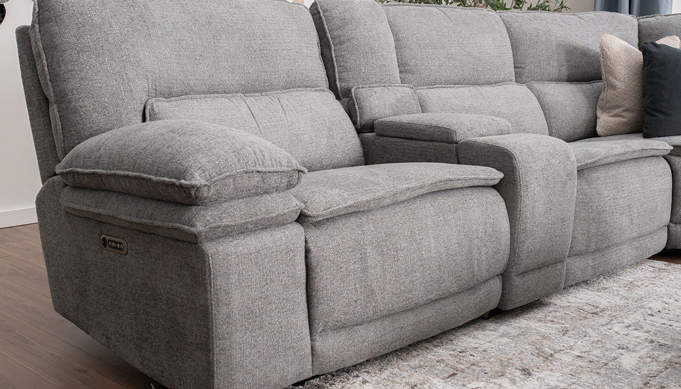 Braxton Dark Grey 6pc. Sectional