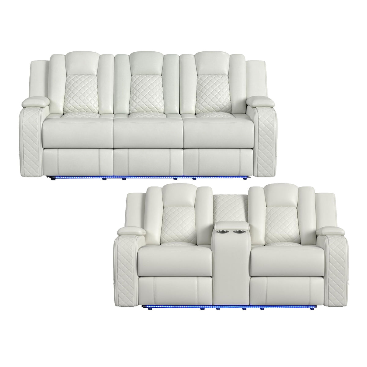 Carly Oyster Sofa & Loveseat