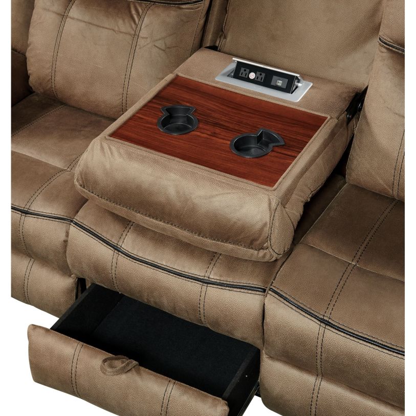 Serena Brown Sofa & Loveseat